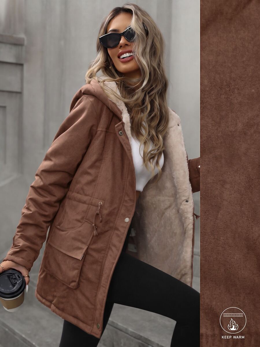 Manteau casual aveloria modichic hiver — col capuche